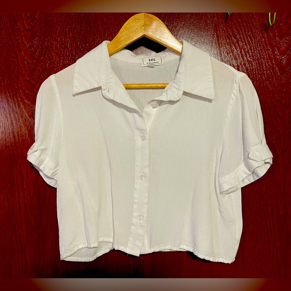 White Small Have Cropped Top